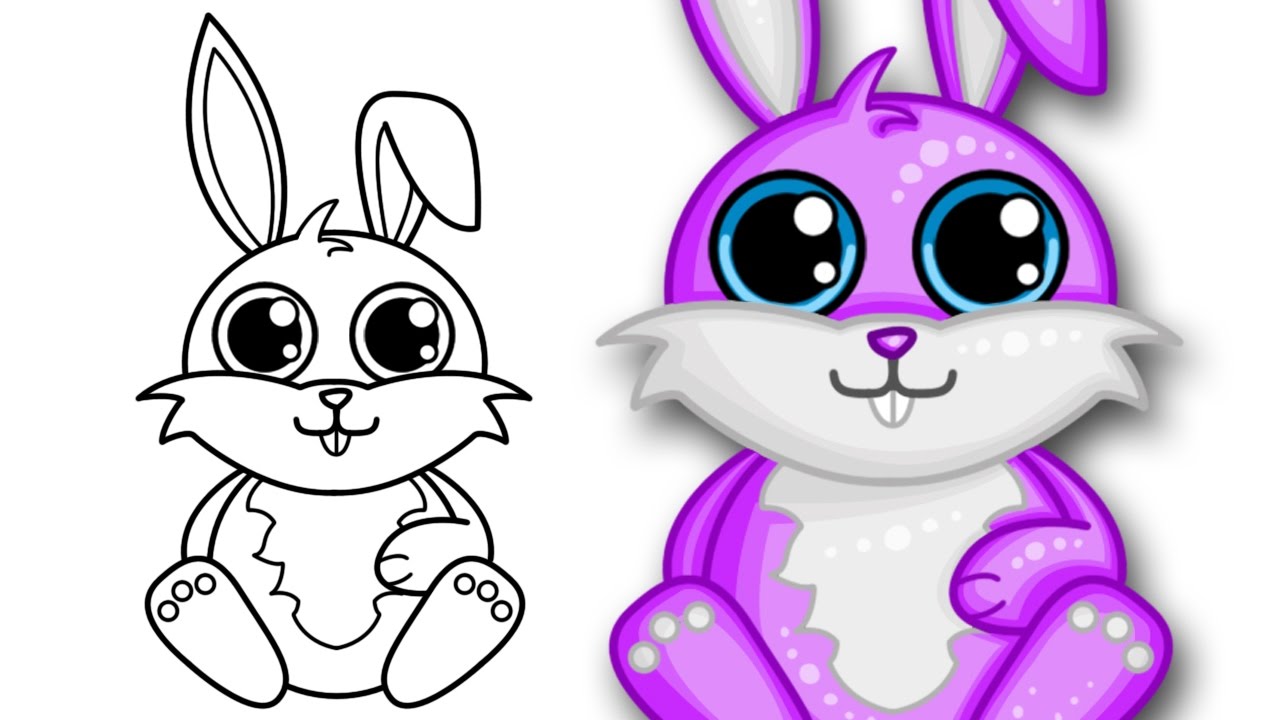 1280x720 How To Draw A Bunny Step