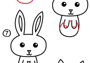 300x210 How To Draw A Easy Bunny Step