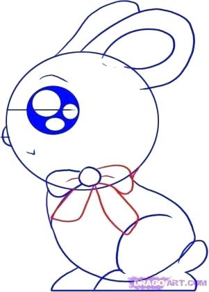 301x420 Draw Easy Bunny How To Draw The Easter Bunny