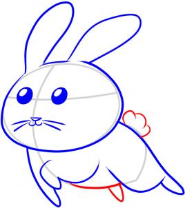 268x302 How To Draw How To Draw A Bunny For Kids