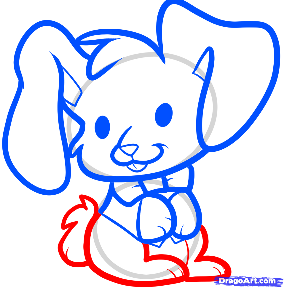 958x972 Step How To Draw An Easter Bunny For Kids