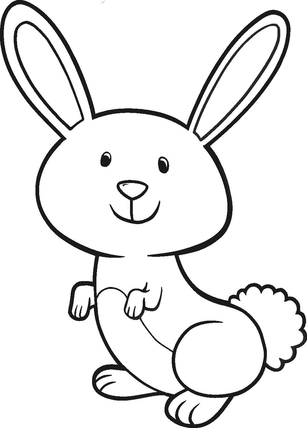 987x1375 Easter Bunny Clipart Rawesomeco Hand Drawing