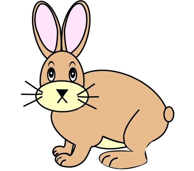 680x602 How To Draw A Easy Rabbit How To Draw A Cartoon Bunny In A Few