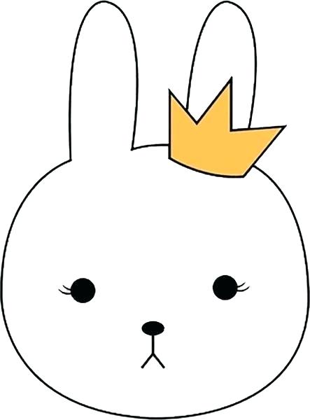 443x600 Bunny Rabbit Outline