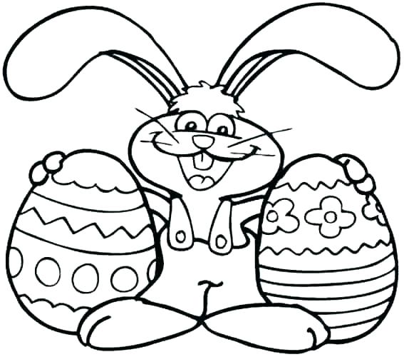 567x500 Easter Bunny Drawing For Kids
