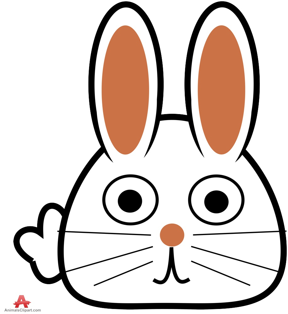915x999 Drawing Of A Bunny Face Drawing Of Rabbit Face Clipart Logo Free