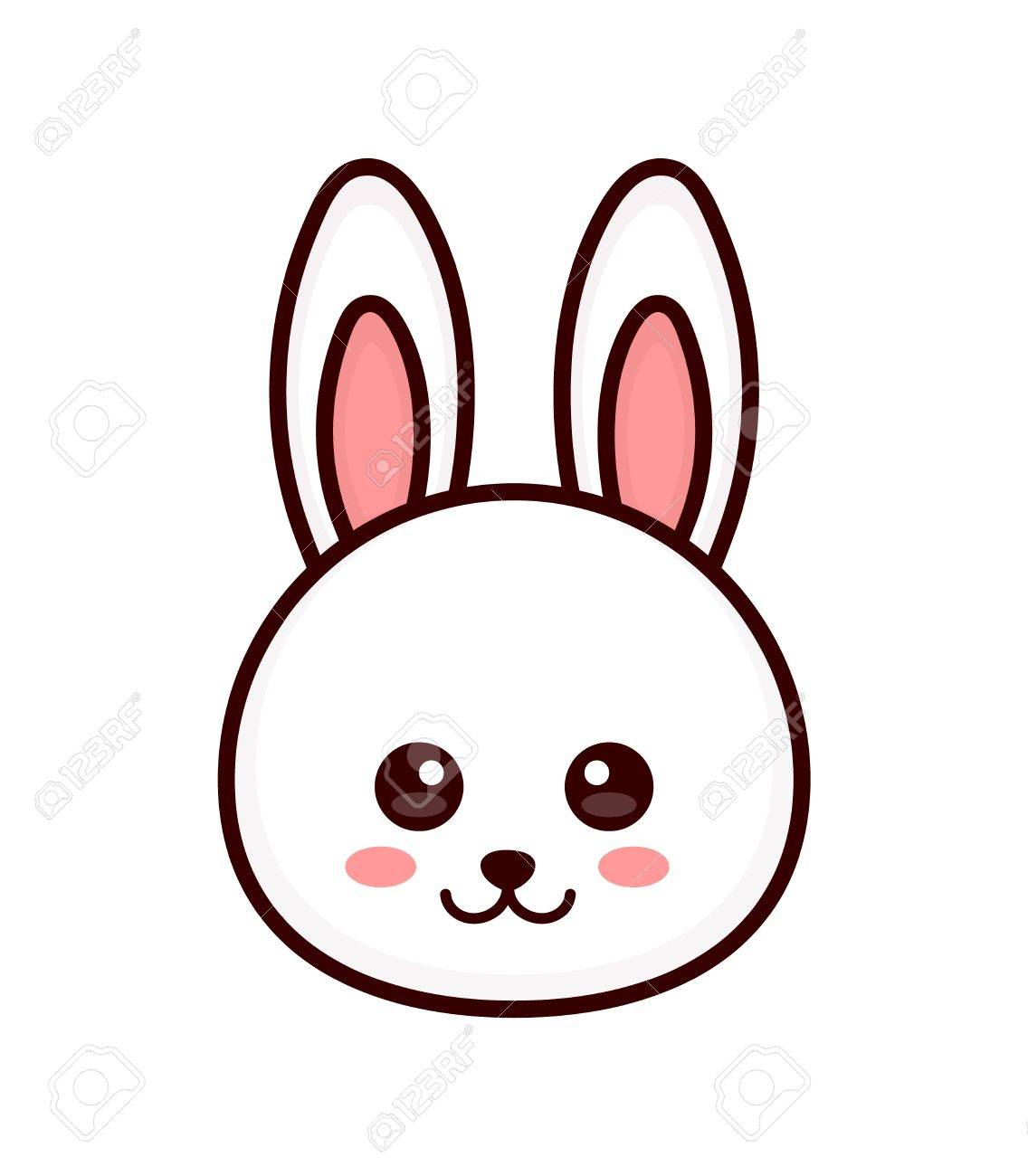 Bunny Face Drawing | Free download on ClipArtMag