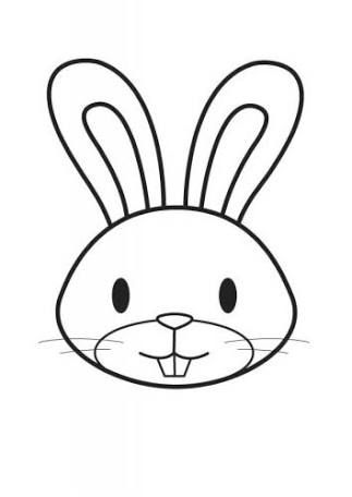 323x456 Image Result For Black And White Vector Rabbit Face Outlines