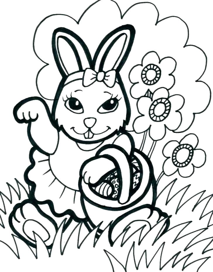 728x929 Easter Bunny To Color Full Size Of Coloring Pages Bunny Face Easy