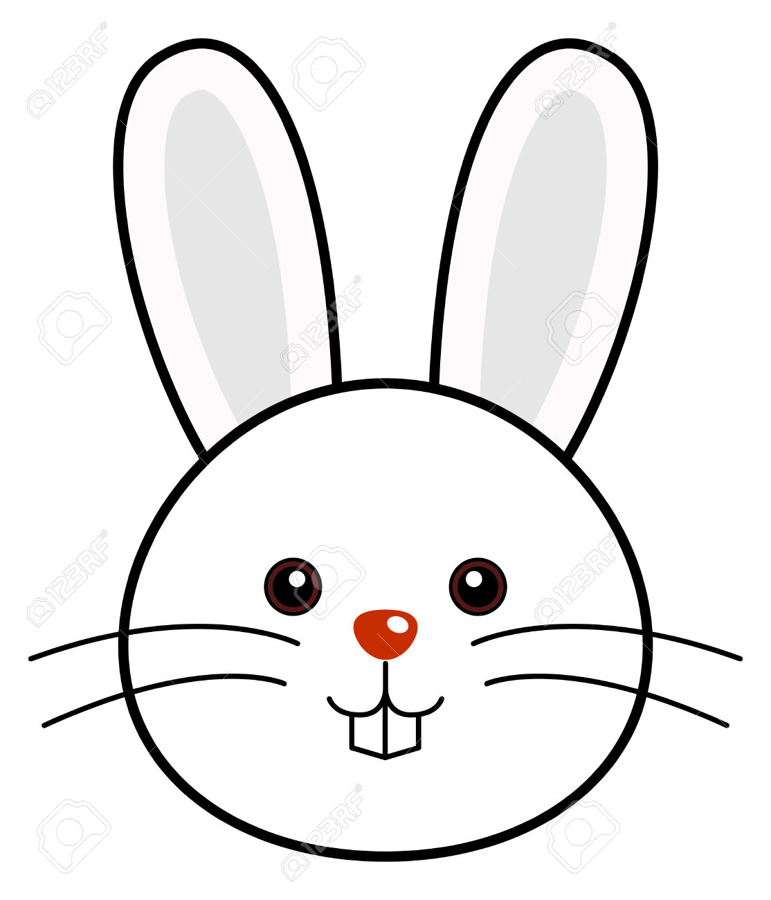 1114x1300 Bunny Head Drawing Drawn Bunny Head Pencil And In Color Drawn