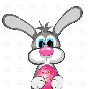 300x300 Bunny Head Sketch Vector Graphics Monochrome Black White Drawing