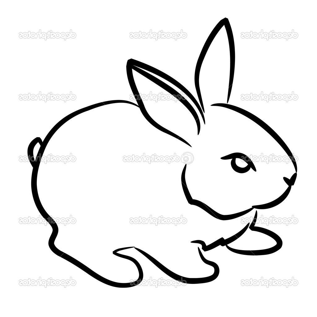 1024x1024 Easy Drawing Of A Rabbit Easy Drawing Of Rabbit How To Draw
