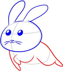 268x302 How To Draw How To Draw A Bunny For Kids