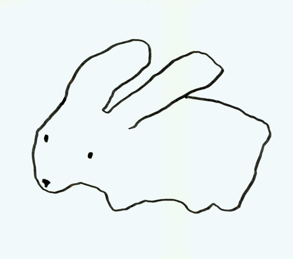 600x532 How To Draw Outline A Bunny