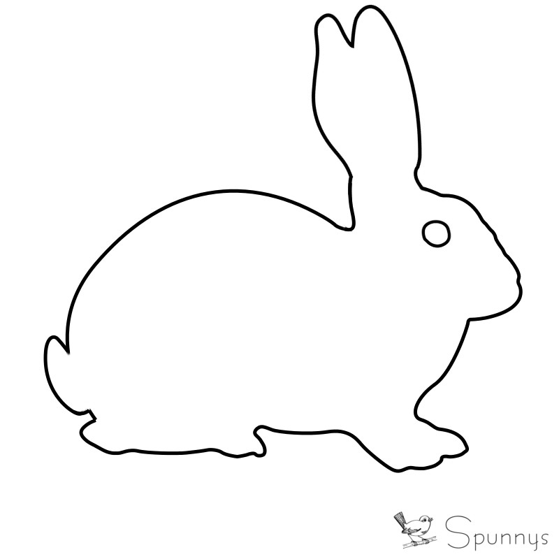 800x800 Bunny Drawing Outline For Free Download