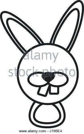 295x470 Bunny Outline Drawing Girls Drawings Clipart Head Template