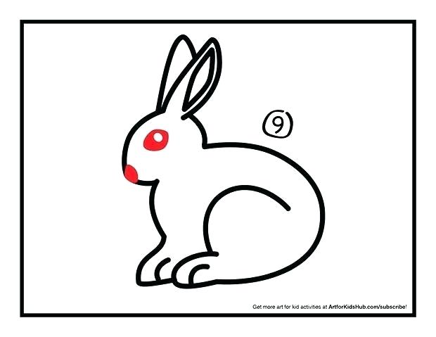 620x479 How To Draw A Easy Rabbit Draw The Ears And Feet Easy Draw Bunny