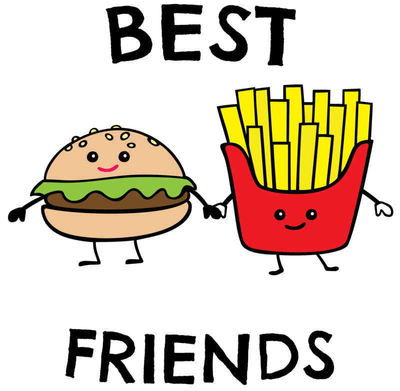 Burger And Fries Drawing | Free download on ClipArtMag