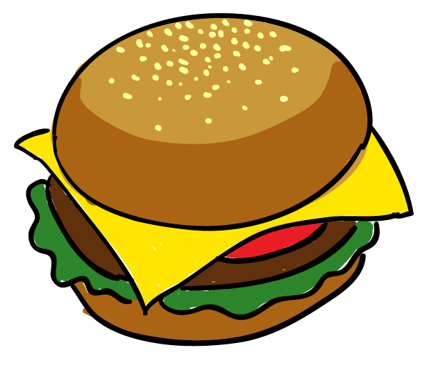612x530 Hamburger Cliparts Draw Png