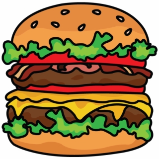 320x320 Png Black And White Download How To Draw Burger