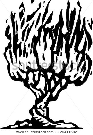326x470 Burning Bush Clipart