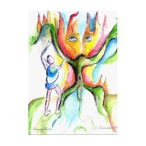 300x300 Moses And The Burning Bush Painting