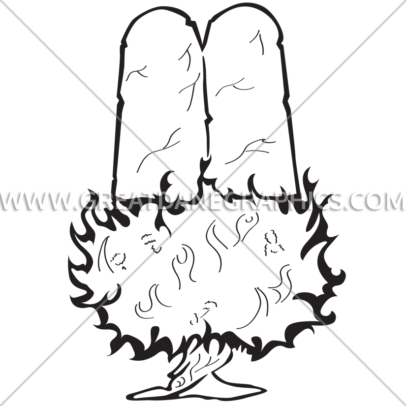 825x825 Burning Bush Production Ready Artwork For T Shirt Printing