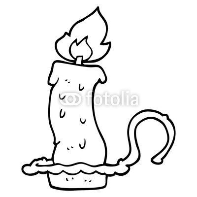 400x400 Line Drawing Cartoon Burning Candle Buy Photos Ap Images
