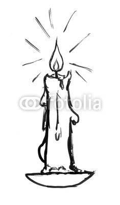 235x400 black brush and ink artistic sketchy rough hand drawing of burning