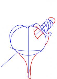 220x302 Drawing Printout How To Draw A Burning Heart