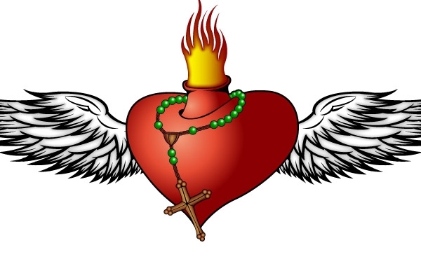 600x380 Free Vectors Burning Heart Rocka Graphics