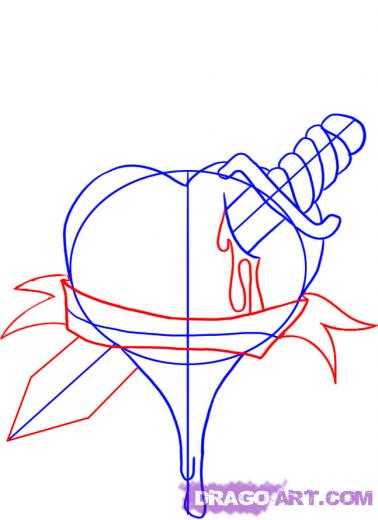 378x520 Learn How To Draw A Burning Heart, Tattoos, Pop Culture, Free Step