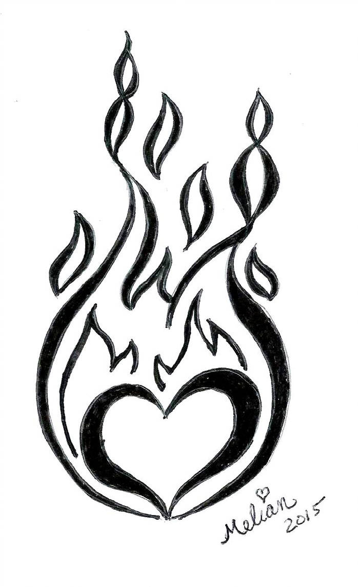 698x1146 Oopsie Doodle, Burning Heart Black And White, Febr