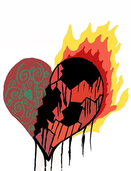 424x550 Burning Heart Redux Digital