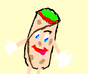 300x250 Cartoon Burrito