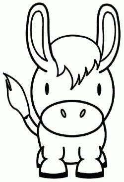 250x367 Boyama Donkey Coloring Pages, Para Colorear