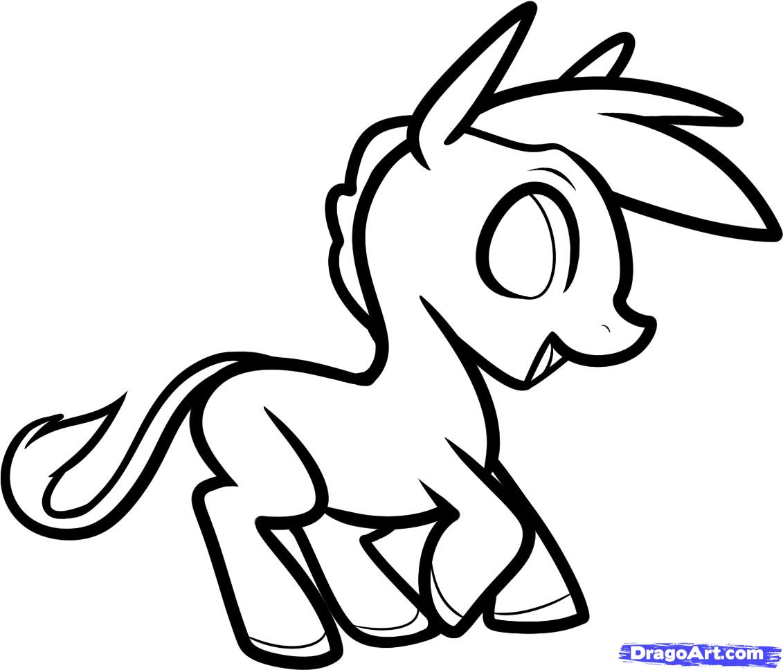1131x968 How To Draw A Donkey For Kids, Step