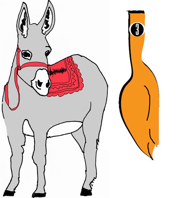 577x640 Pin The Tail On The Donkey Medium Ink Drawing, Adobe