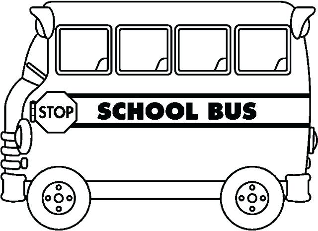 640x465 School Bus Drawing Template C Linked List
