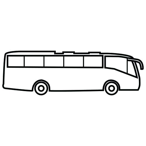 500x500 Drawing Of Bus