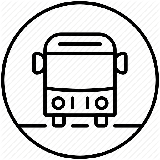 512x512 Bus, Drawing, Illustration, Transparent Png Image Clipart Free