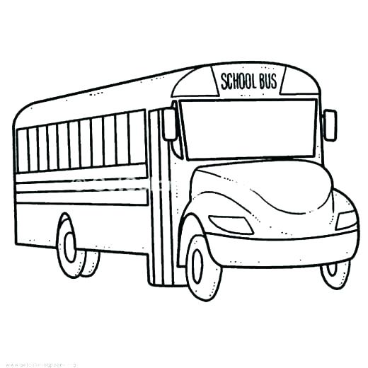 520x520 Coloring Pages Bus Driver