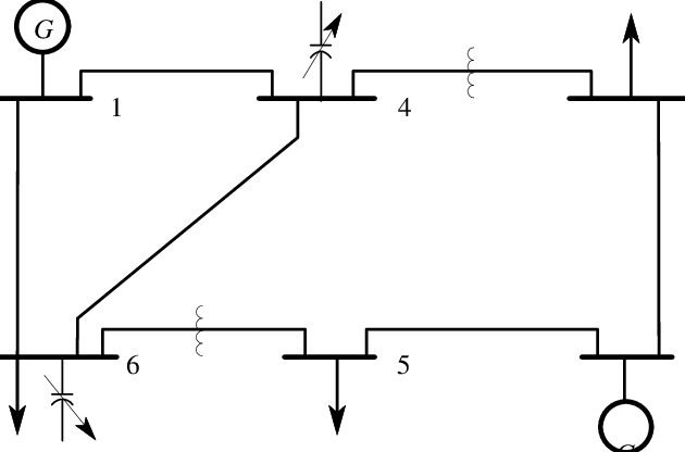 630x416 single line diagram of the bus system download scientific diagram