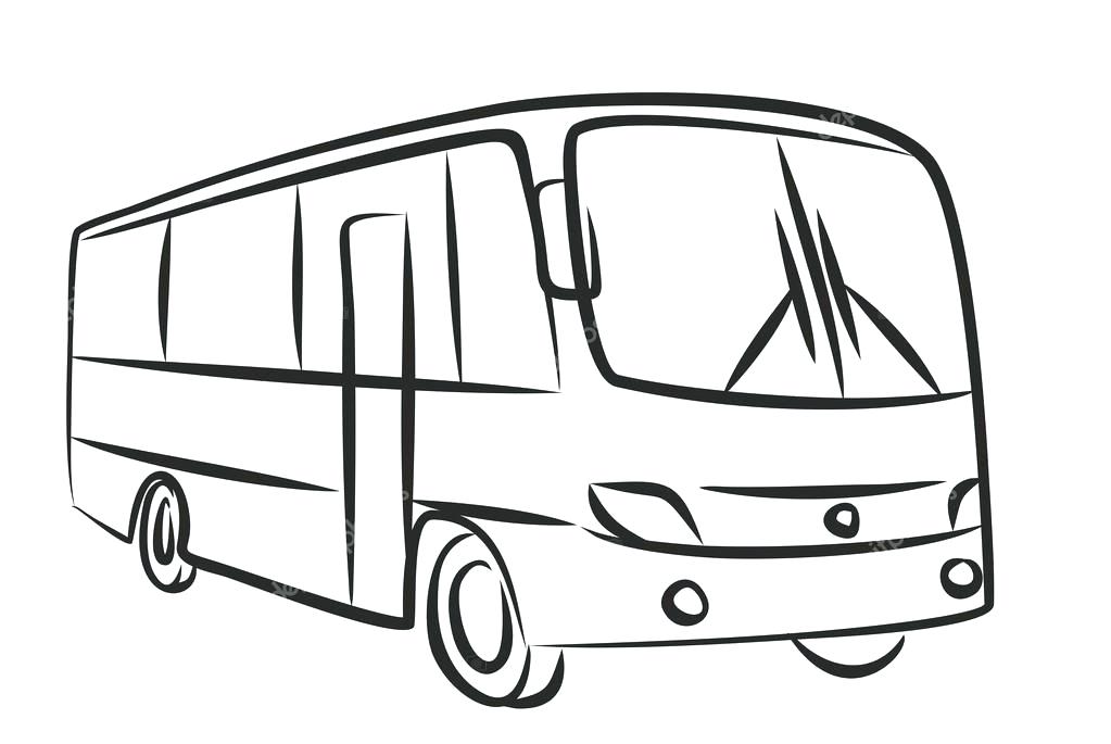 Bus Line Drawing | Free download on ClipArtMag