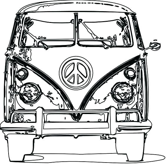 564x558 Vw Bus Coloring