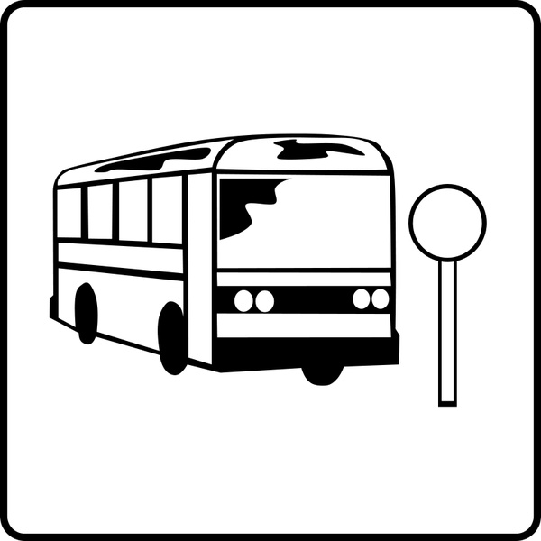 600x600 Hotel Icon Near Bus Stop Free Vector In Open Office Drawing