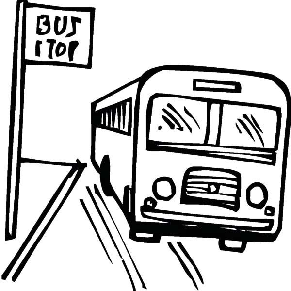 Bus Stop Drawing | Free download on ClipArtMag