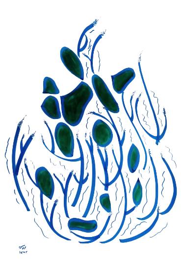 375x533 Bush Drawing