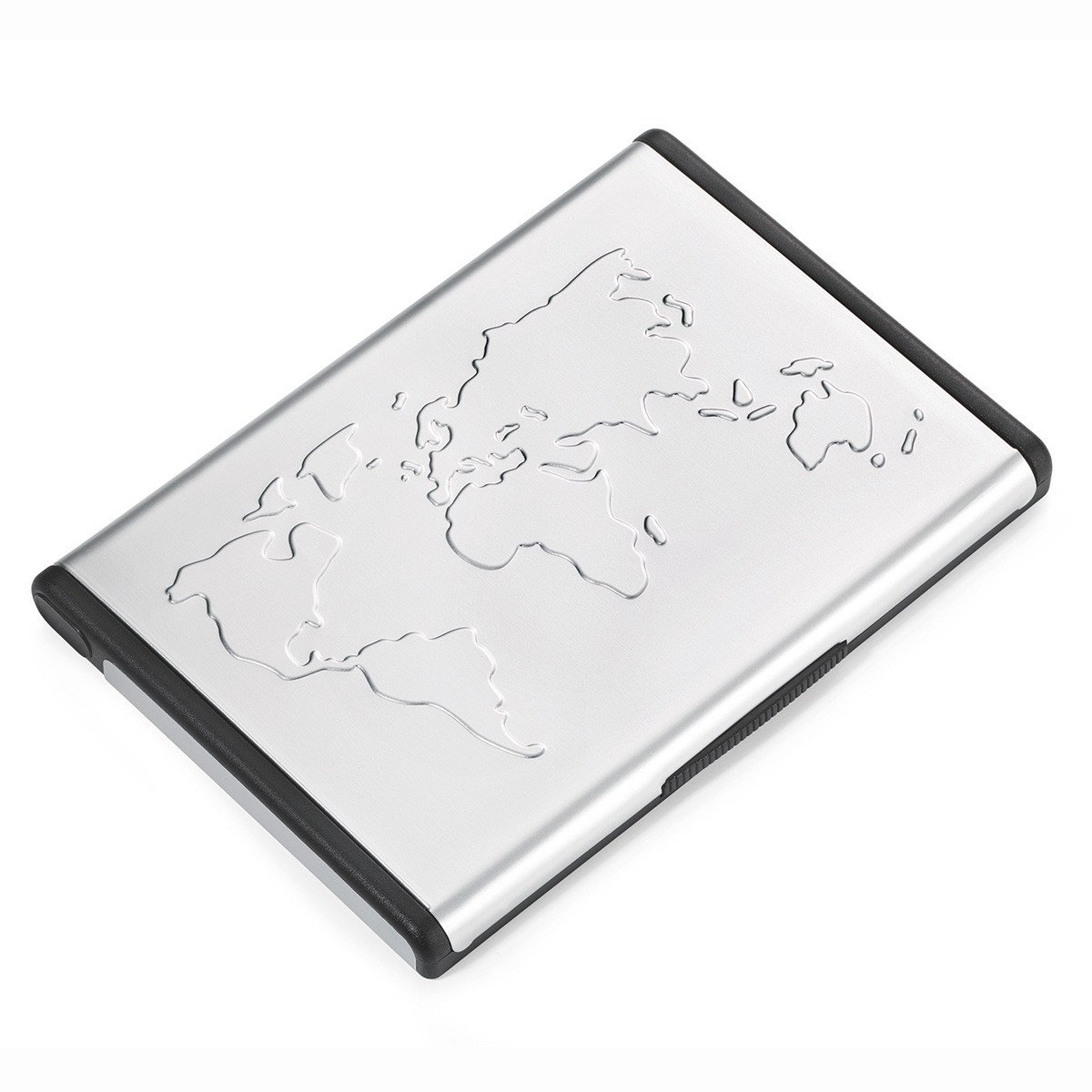 1200x1200 Troika Mr Slowhand Hydrodynamic Business Card Case With World Map