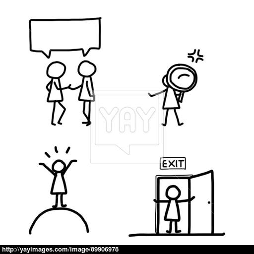 512x512 Hand Drawing Business Icons Vector